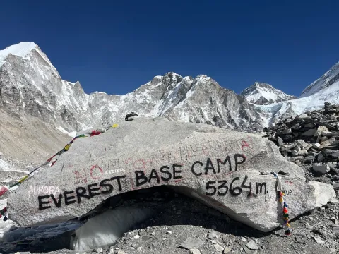Everest Base Camp, Iconic Rock