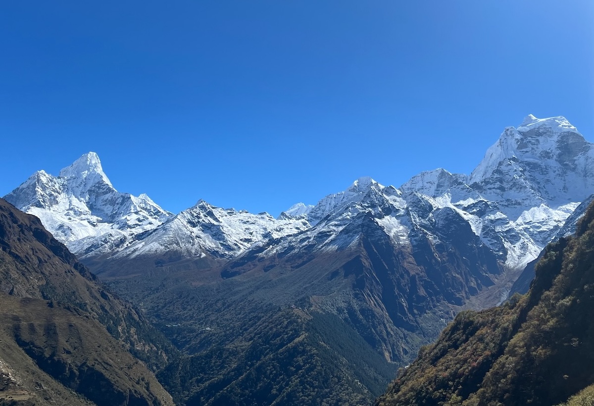 View from Mongla on the way to Gokyo & Everest Base Camp Trek