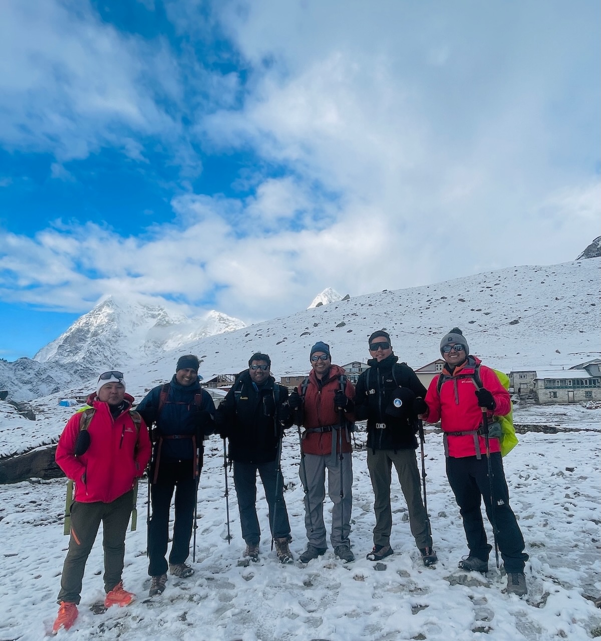 Lobuche with clients for Everest Base Camp Trek