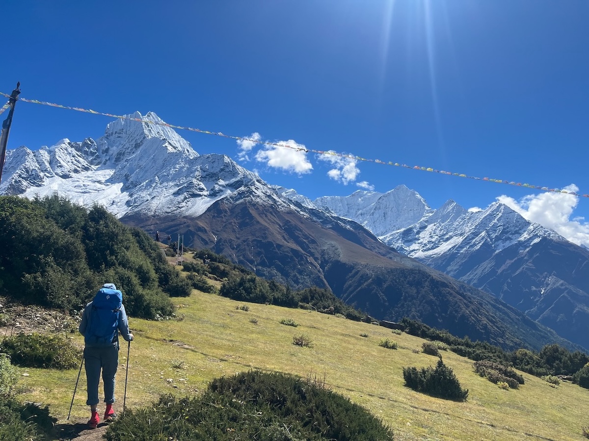 View of Mount Thamserku, on the way to Khumjung