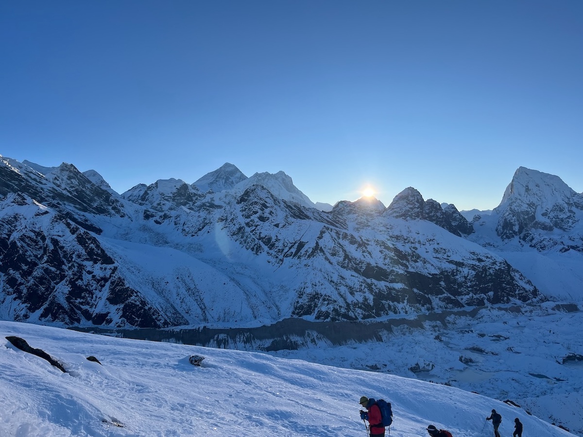 Sunrise view from top of Gokyo Ri, Everest Region